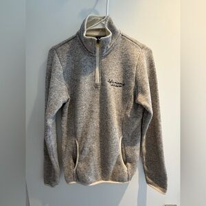 Charles River Apparel Women’s Gray Alpha Omicron Pi Quarter-Zip Sweater